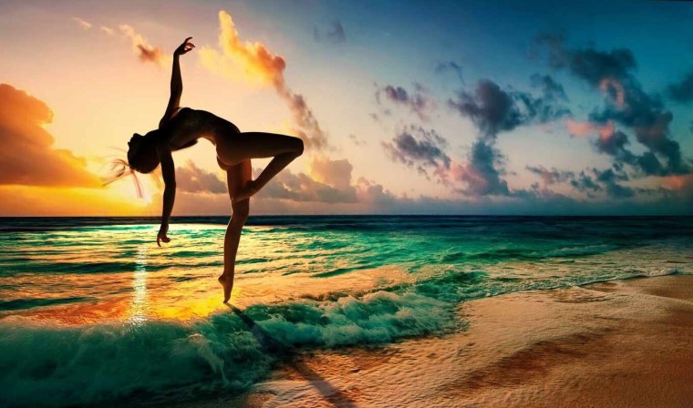 Йога на пляже