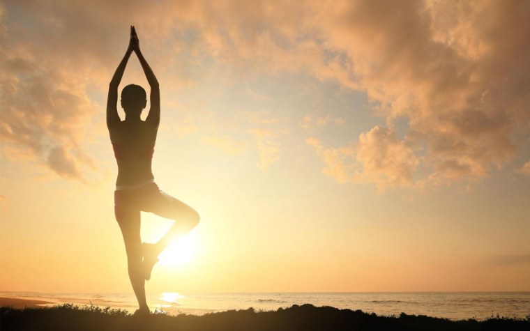 Йога на рассвете
