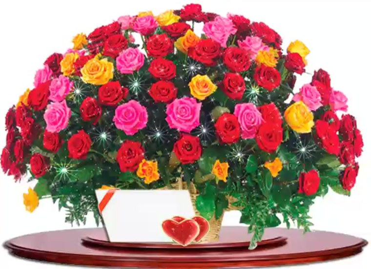 Огромный букет цветов