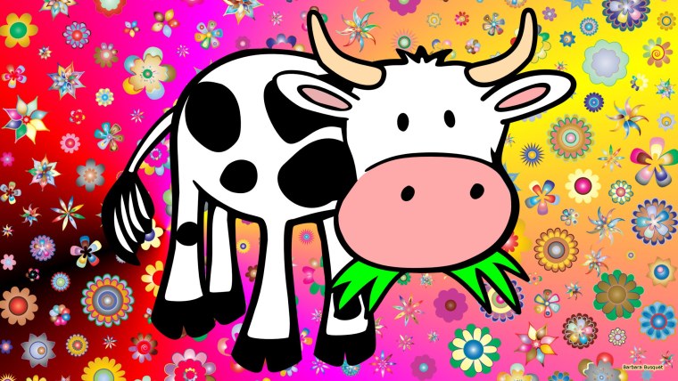 Обои корова