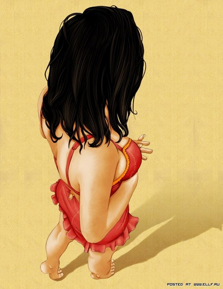 Девушка в кепке рисунок