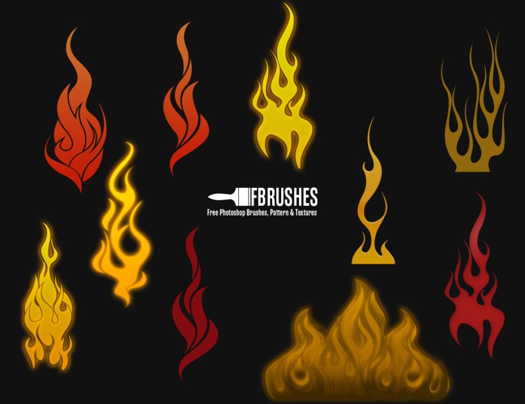 Кисти огонь для фотошопа