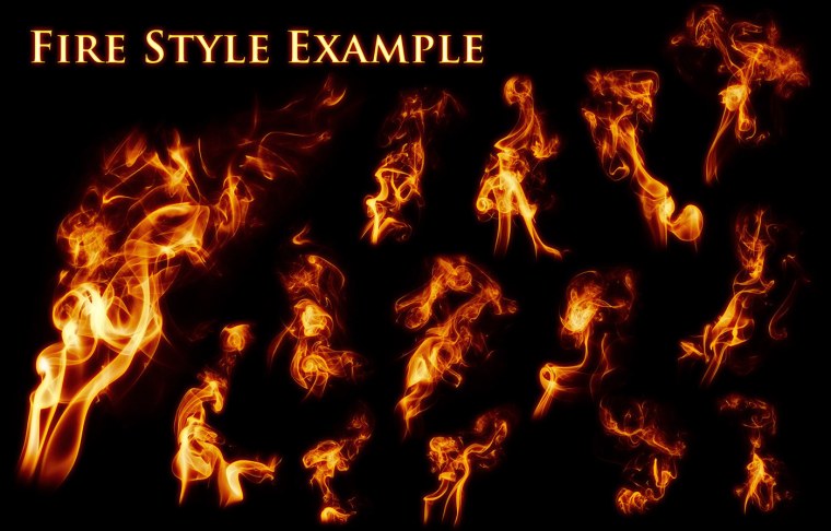 Кисти огонь для фотошопа