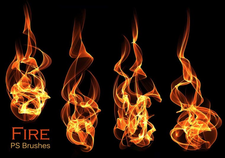 Кисть пламя для фотошопа