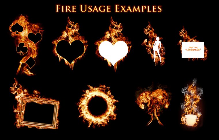 Кисть пламя для фотошопа