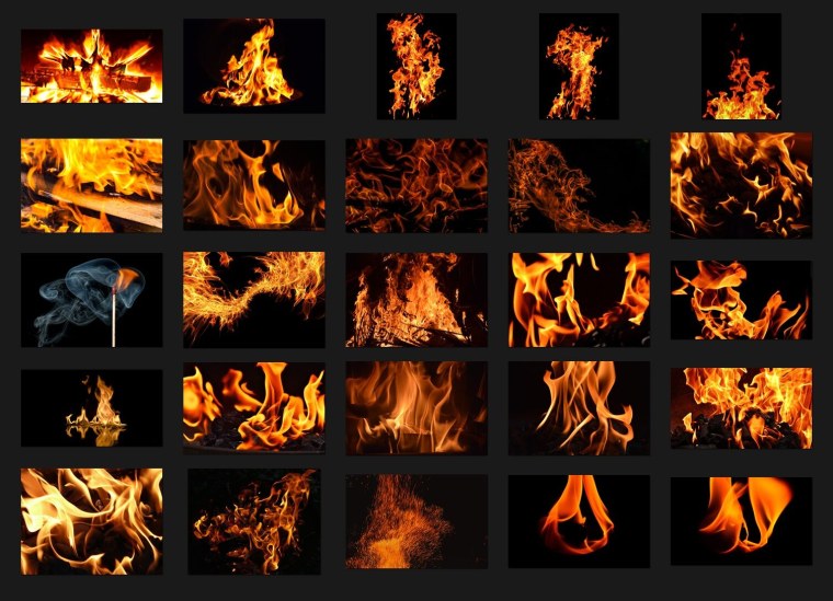 Кисти огонь для фотошопа