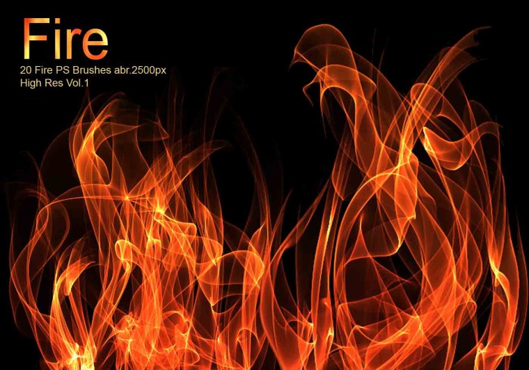 Кисти для фотошопа огонь пламя
