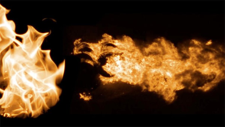 Огонь на кисти