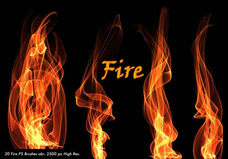 Кисти огонь для фотошопа