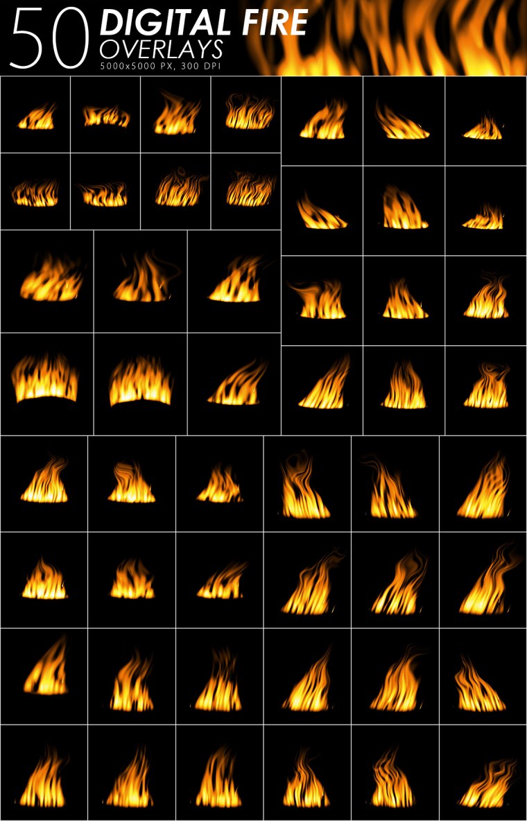 Узоры в виде пламени