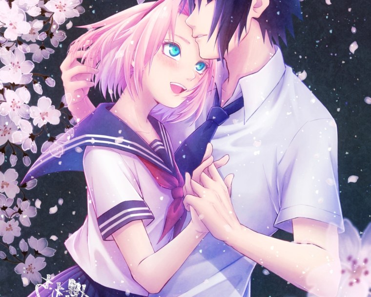 Сакура Харуно и Саске арт