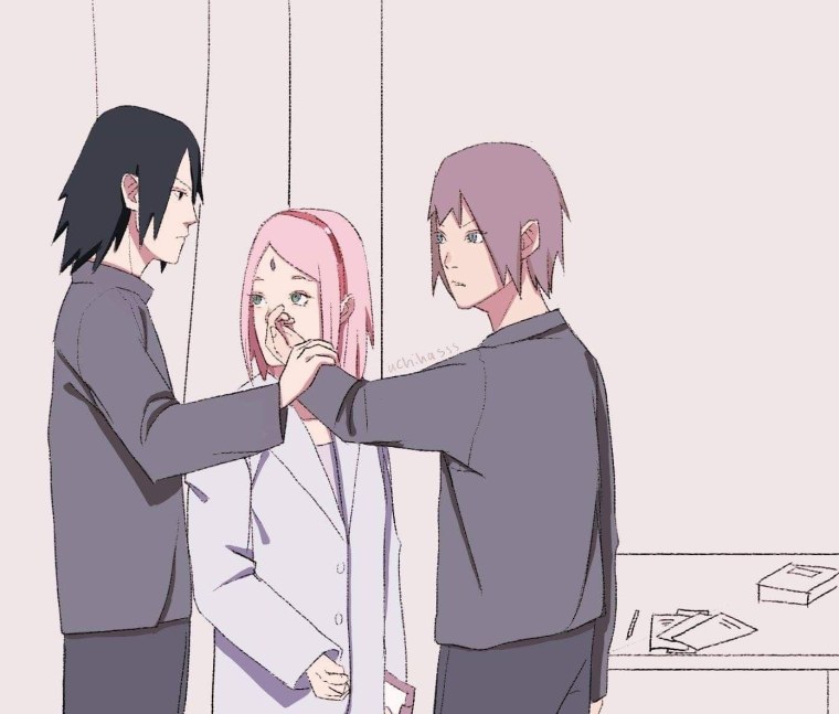 Сакура Харуно и Саске Учиха