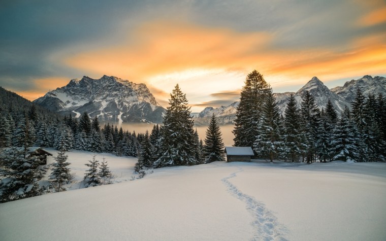 Красивые зимние горы