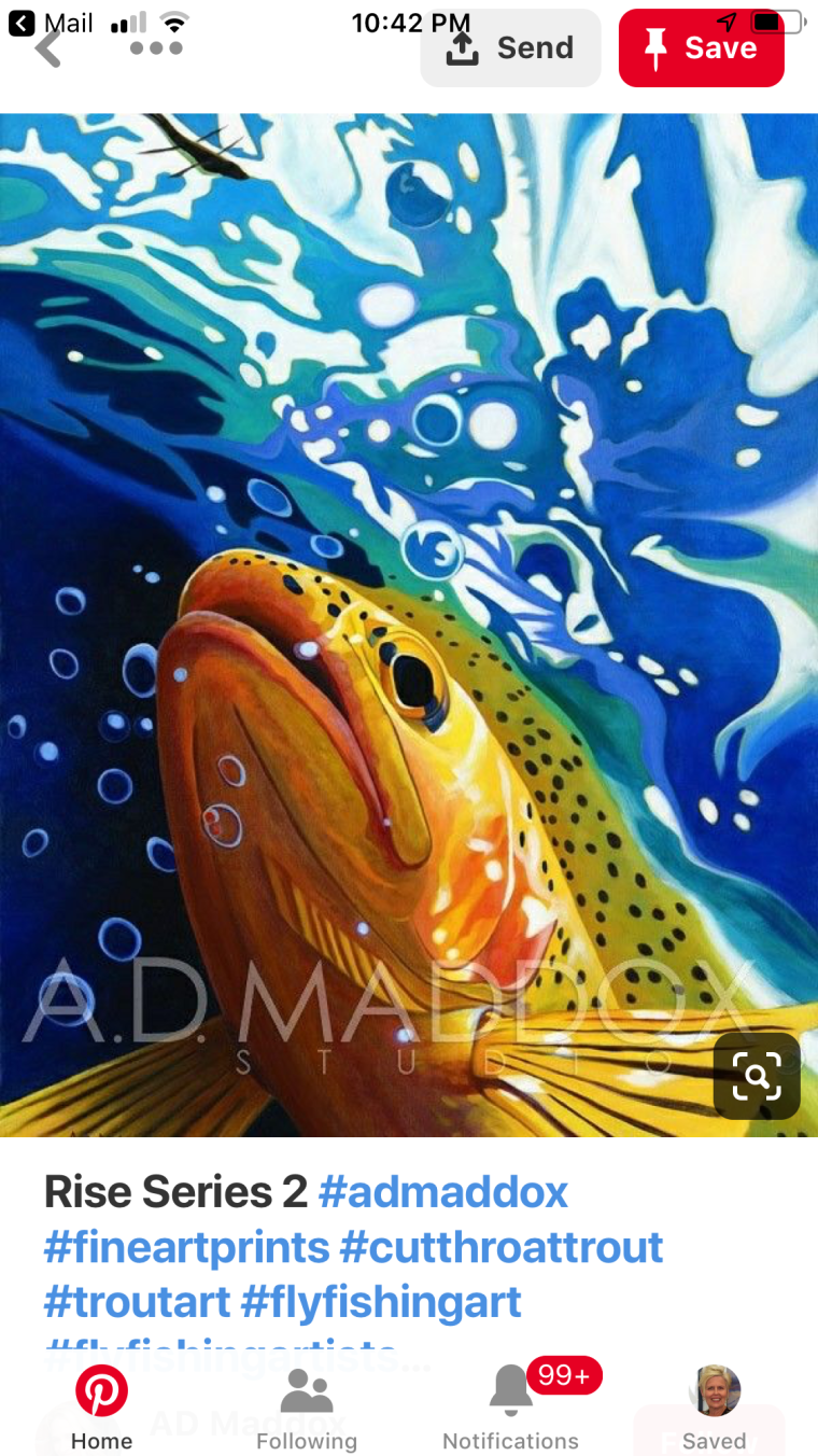 Красивая рыбка арт