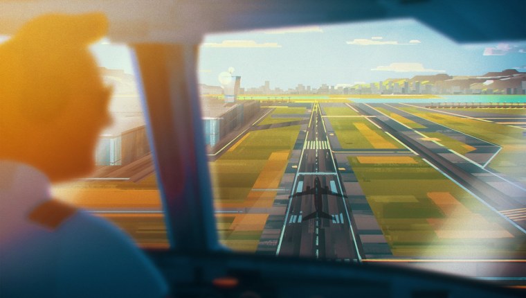 Аэропорт аниме арт