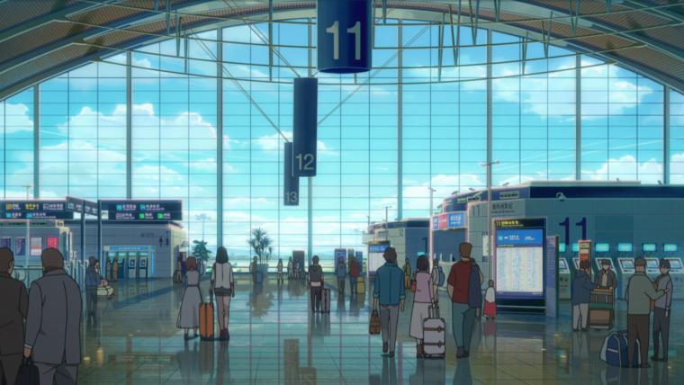 Аэропорт аниме арт