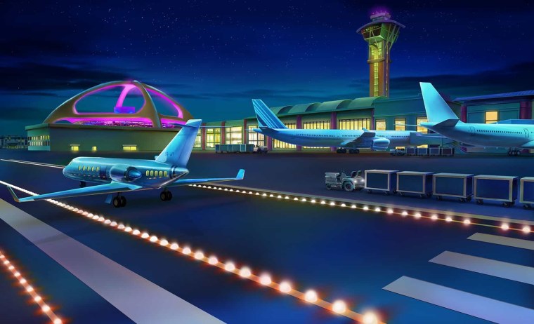 Flash Video Airport animation