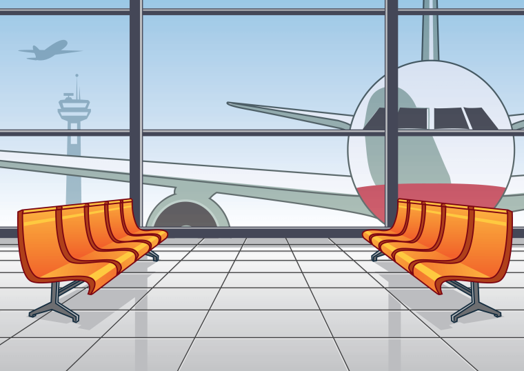 Схема аэропорта вектор