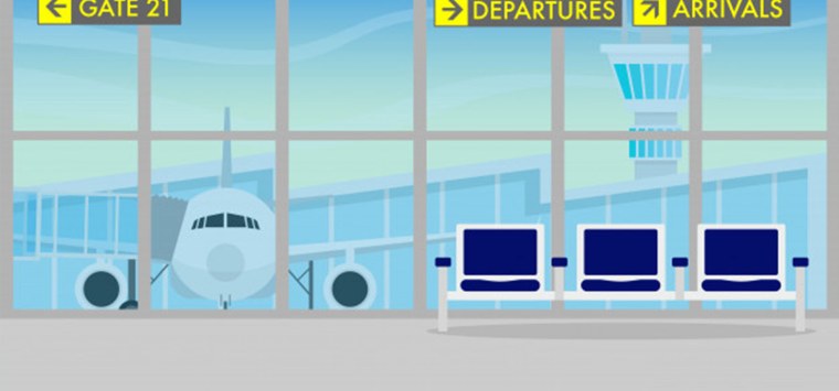 Аэропорт фон мультяшный