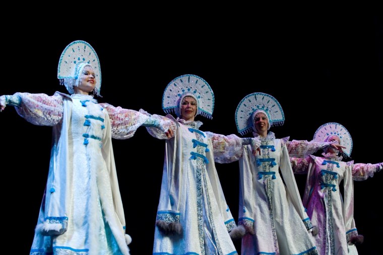 Женщина в метель