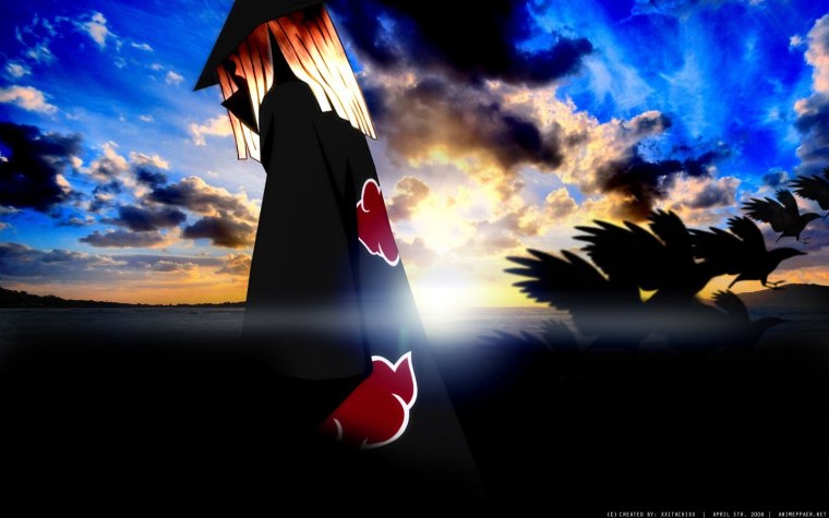 Сасори на фоне Акацуки