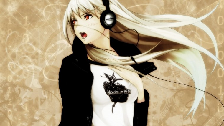 Человек в наушниках арт