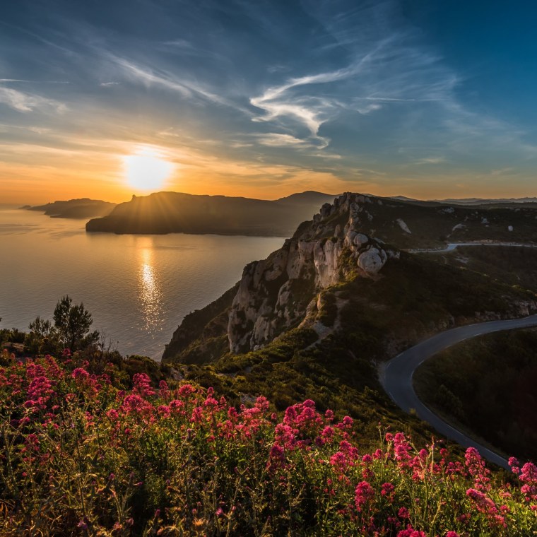 Закат над морем