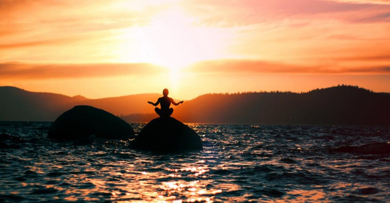 Закат на море медитация