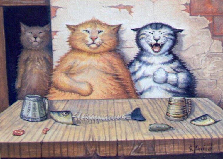 Коты художника Степана Каширина