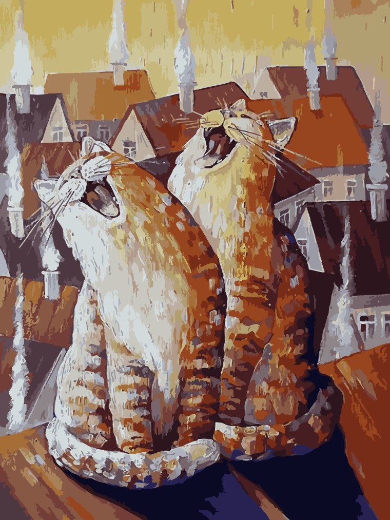 Художник Антон Горцевич коты