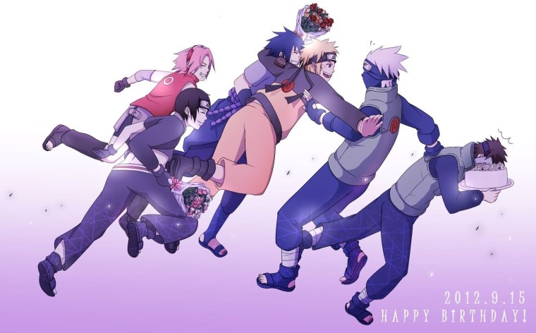 Саске Наруто и Сакура и Какаси +18