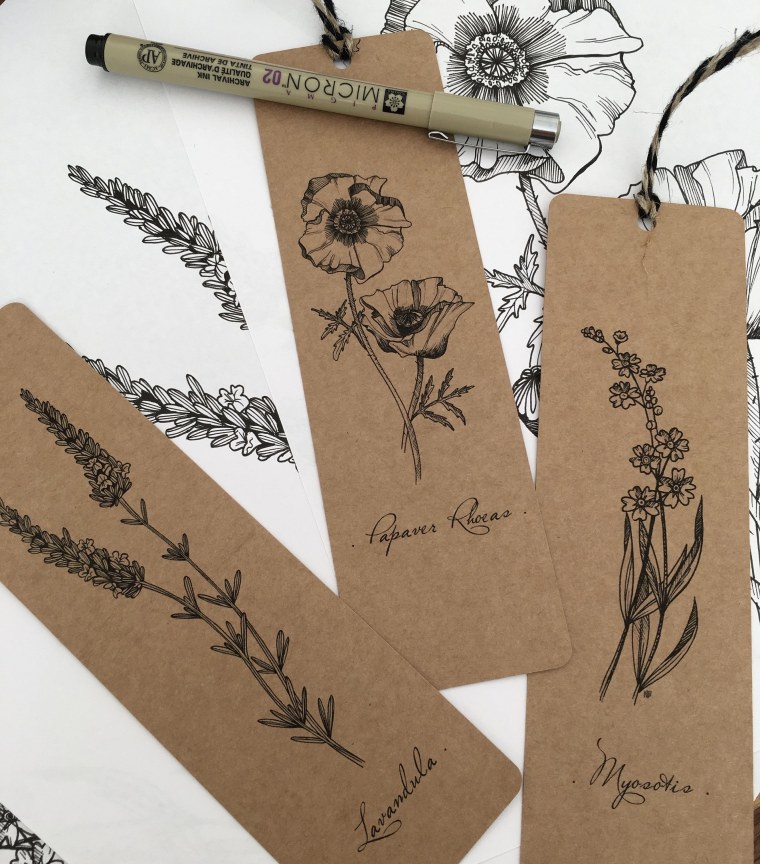 Рисунки на крафтовой бумаге