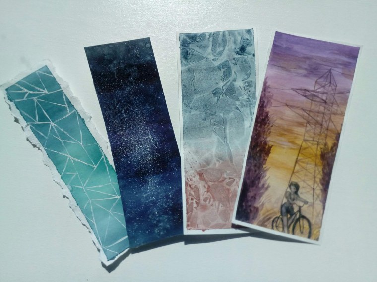 Закладки акварелью