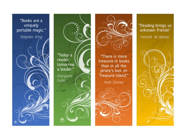 Закладки для книг с мотивацией