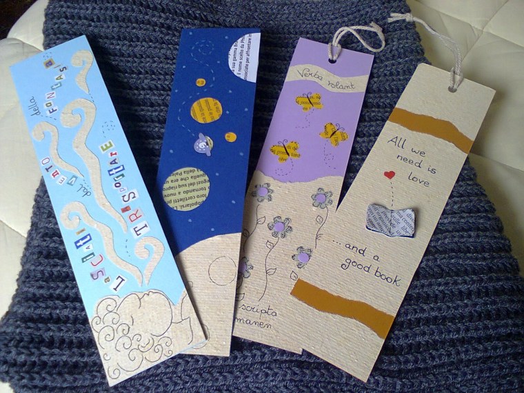 Картонные закладки для книг