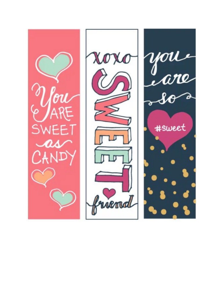 Закладки с надписями