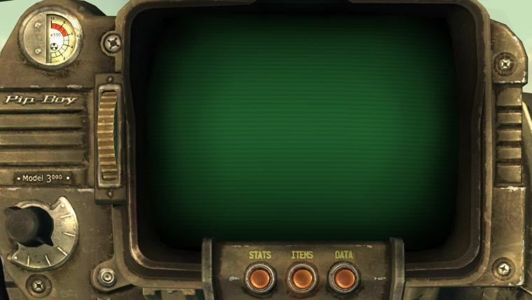 Интерфейс Pip boy Fallout 4