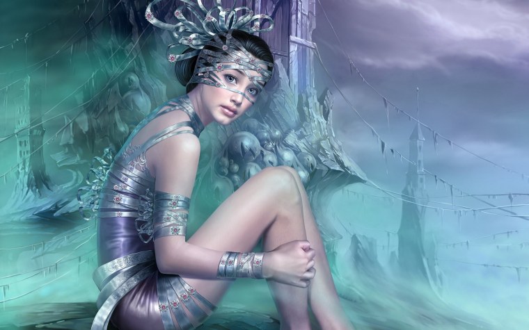 Картины Tang Yuehui фэнтези