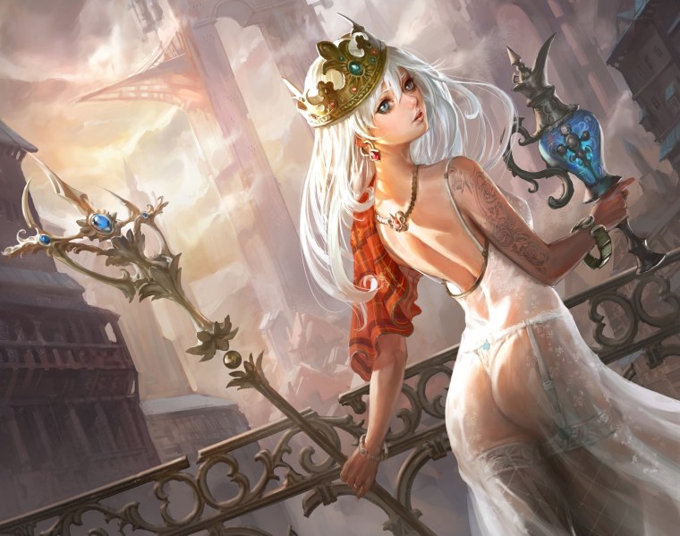 Девушка фэнтези арт