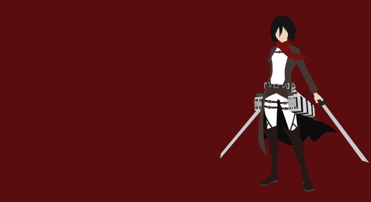 Minimalist anime атака титанов