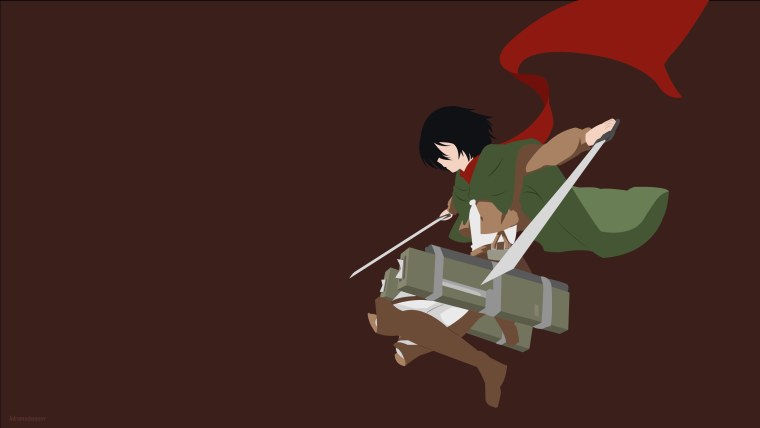 Minimalist anime атака титанов