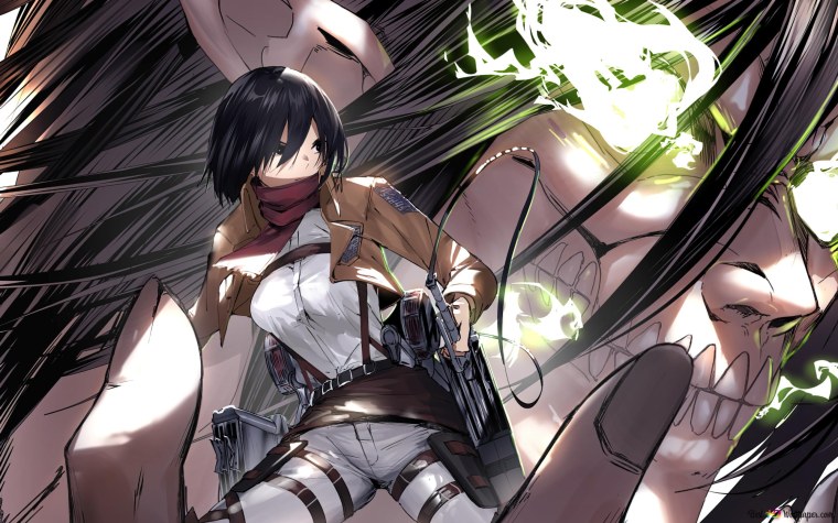 Аниме атака титанов Эрен Титан