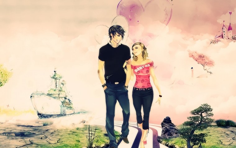 Романтические рисунки