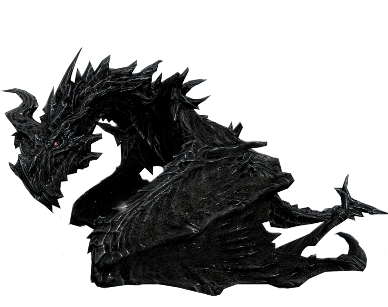 Синий дракон на белом фоне