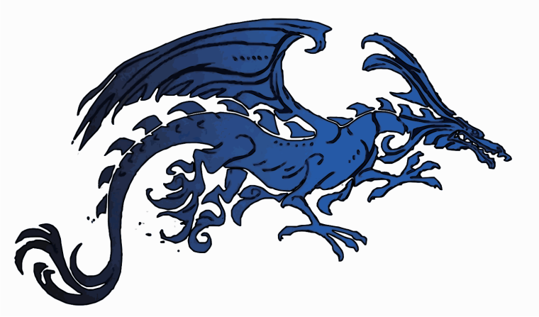 Стилизованное изображение дракона