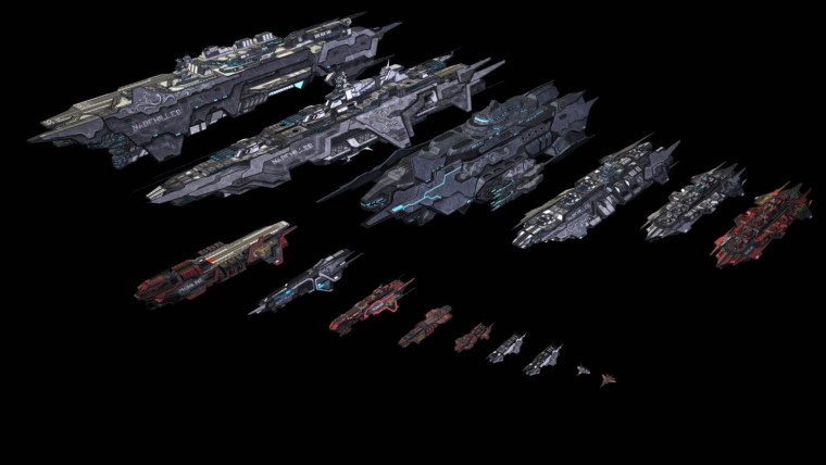 Космические корабли из Homeworld 2