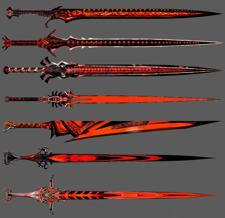Клинок катана референс