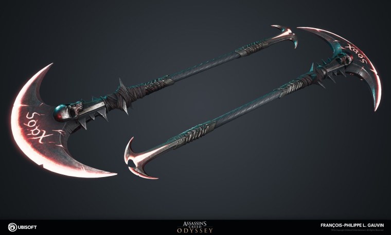 Глефа Холодное оружие двухклинковая