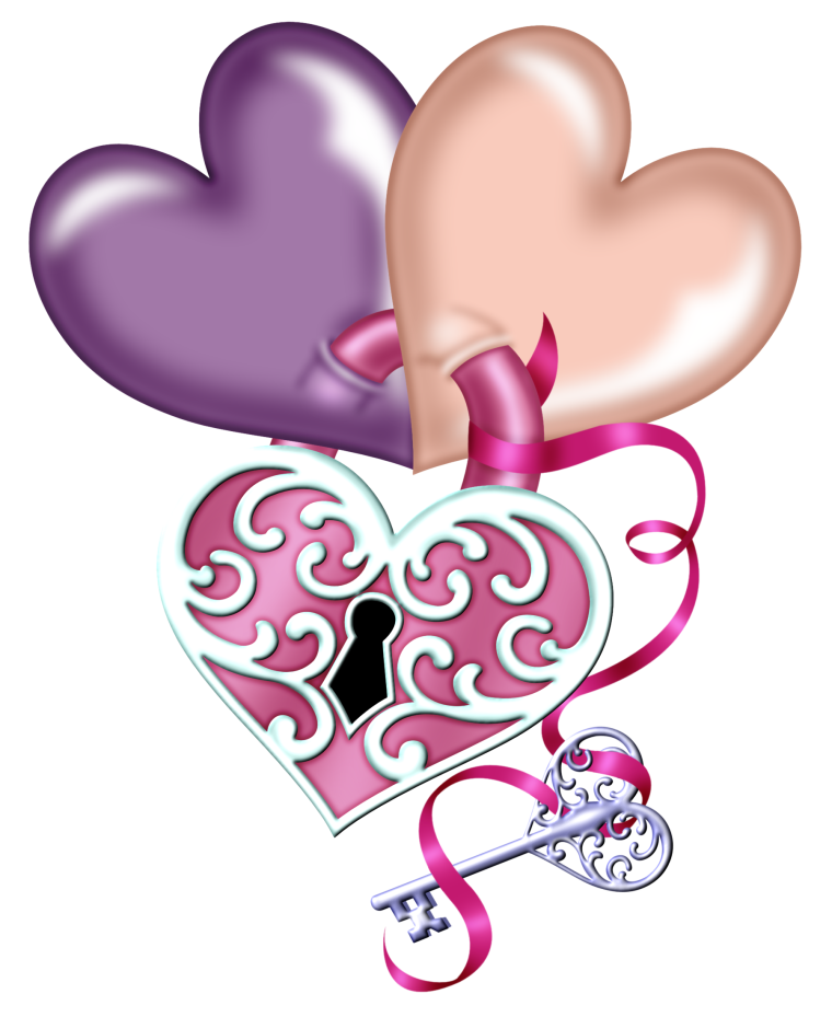 Красивые мультяшные сердечки