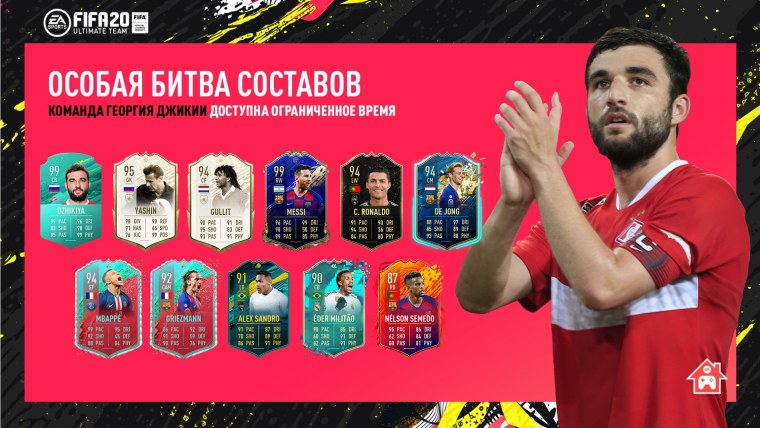 Карточки футболистов ФИФА 2020